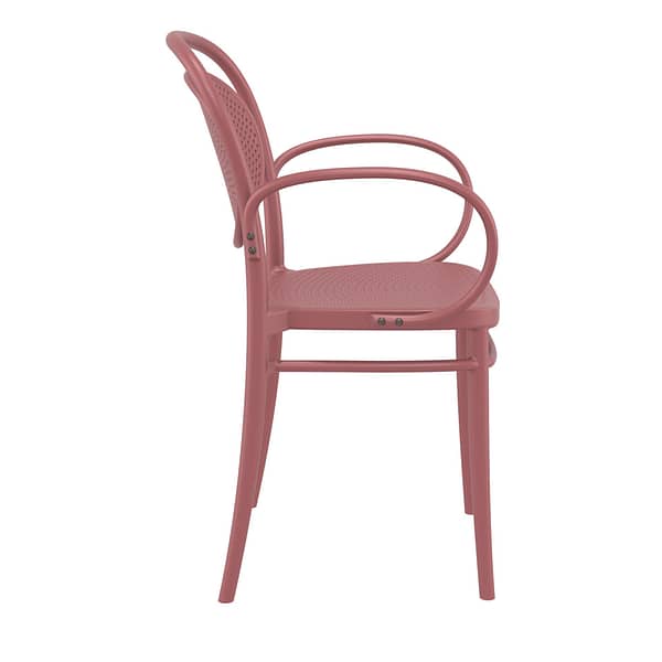Furnlink Siesta Marcel XL Chair - Marsala UV stabilised Polypropylene - Image 2