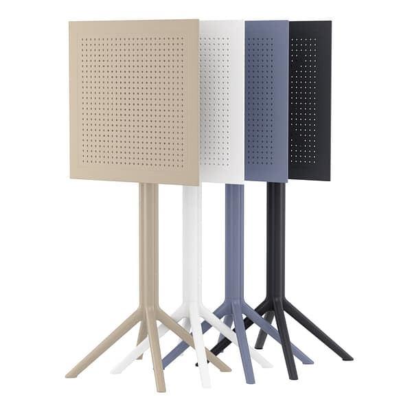 Furnlink Sky Folding Bar Table 60 Square - White - Image 34