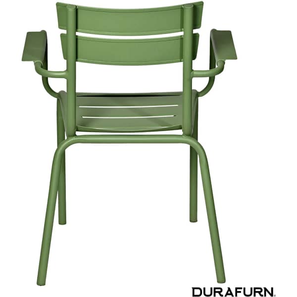 Durafurn® Lisbon Armchair | Olive Green | Lightweight Aluminium - Image 2
