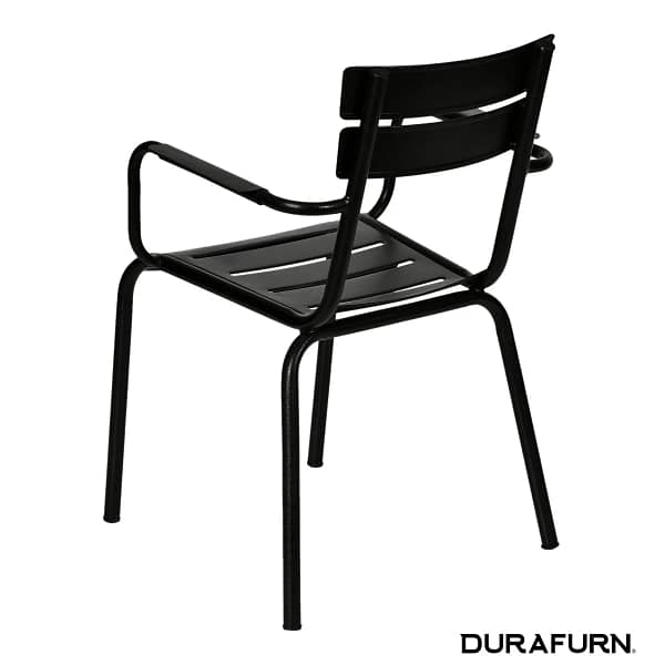 Durafurn® Lisbon Armchair in Elegant Black | Lightweight Design for Indoor & Outdoor - Image 5