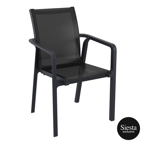 Furnlink Siesta Pacific Arm Chair - Black/Black