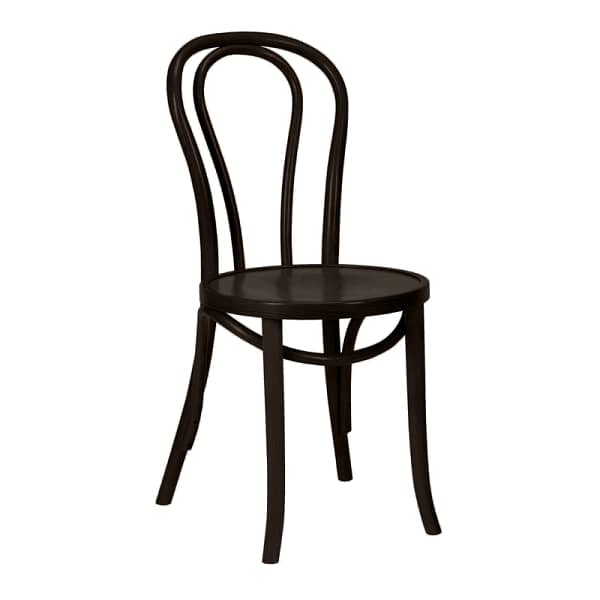 Sophisticated Black Paged Bentwood Chair - A Fusion of Timeless Elegance and Modern Functionality