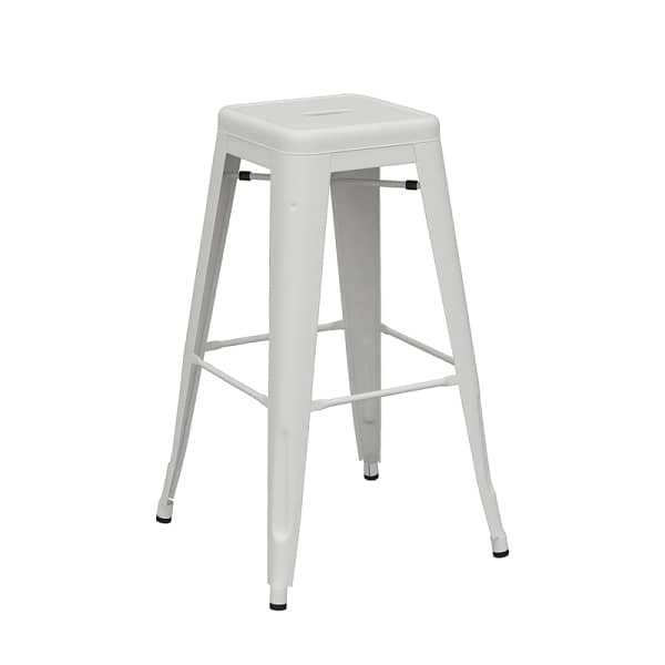 Riviera 750 White Stool - Pack of 4