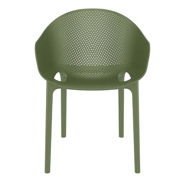 Furnlink Siesta Sky Pro Chair – Olive Green, Indoor & Outdoor Seating - Image 2