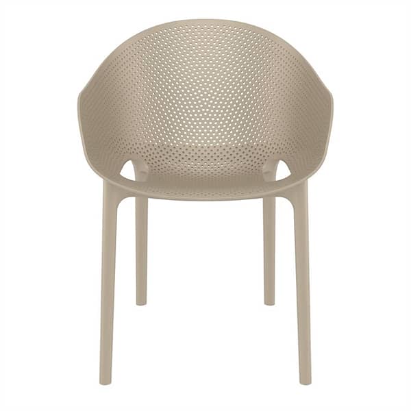 Furnlink Siesta Exclusive Sky Pro Chair in Chic Taupe | UV Stabilised | Indoor/Outdoor Seating - Image 3