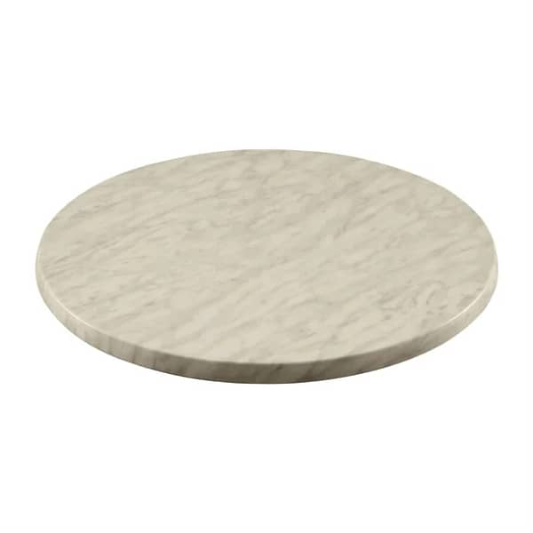 Werzalit Round Marble-Look Tabletop 600mm – Durable Indoor/Outdoor Cafe - Image 2