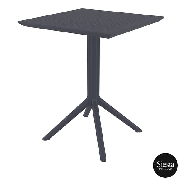 Furnlink Siesta Exclusive Sky Folding Table 60 Square - Anthracite