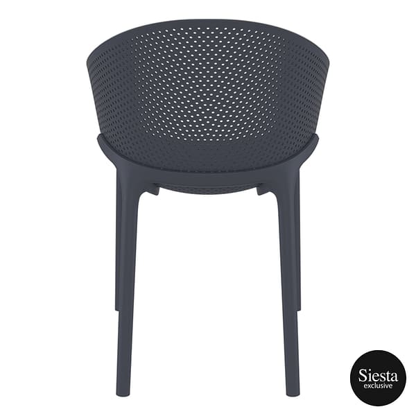 Sky Pro Chair - Anthracite ProPoly Stackable Chair - All-Weather Resistant - Image 24
