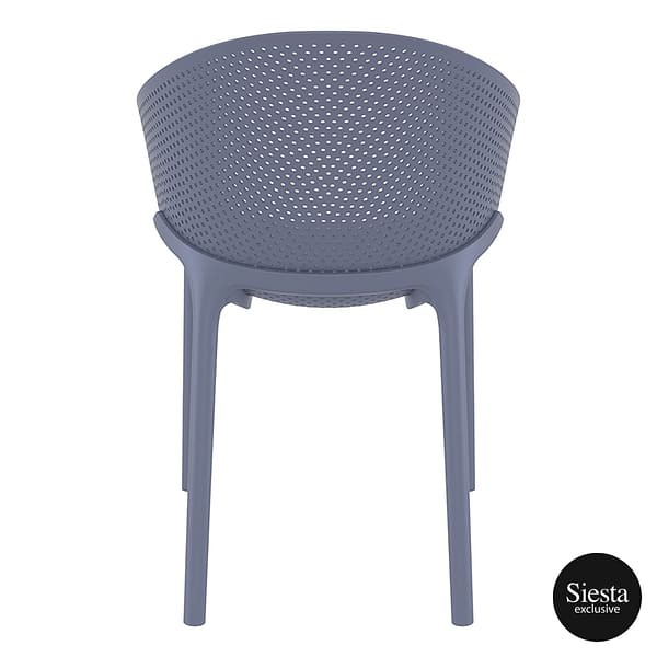 Sky Pro Chair - Anthracite ProPoly Stackable Chair - All-Weather Resistant - Image 15