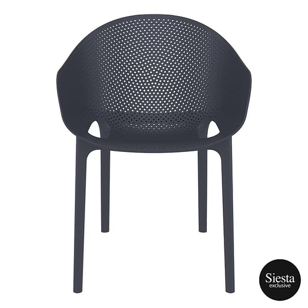 Sky Pro Chair - Anthracite ProPoly Stackable Chair - All-Weather Resistant - Image 26