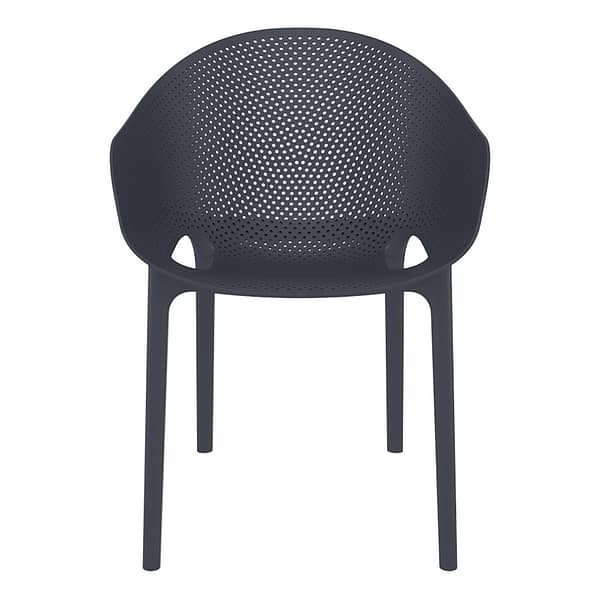 Sky Pro Chair - Anthracite ProPoly Stackable Chair - All-Weather Resistant - Image 18