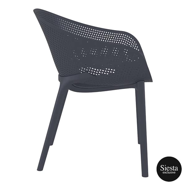 Sky Pro Chair - Anthracite ProPoly Stackable Chair - All-Weather Resistant - Image 23