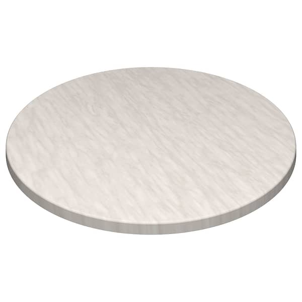 Werzalit Round Marble-Look Tabletop 600mm – Durable Indoor/Outdoor Cafe