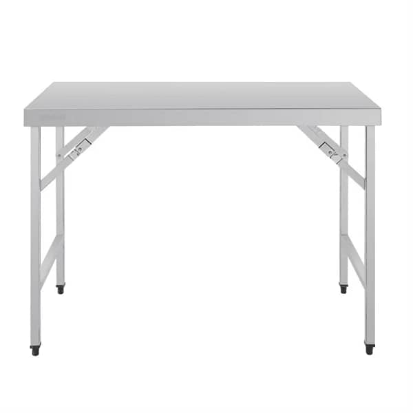 Vogue Folding Table St/St - 1200x600x900mm 47 1/4x 23 1/2 x 35 1/2"
