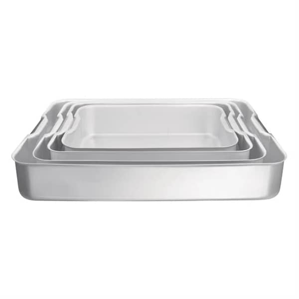 Vogue Large Aluminium Deep Roasting Pan 610mm - Image 3