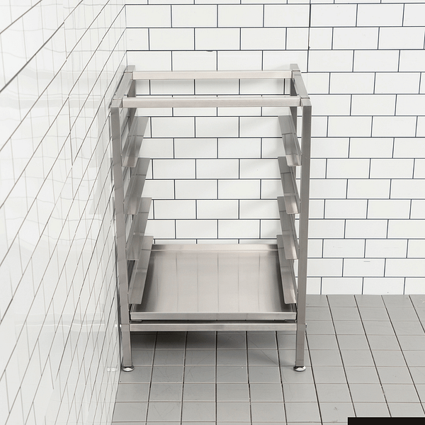 FED 406227 Dishwasher Basket Stand – 4 Tray Stainless | Ideal for Commercial Kitchens - Image 2