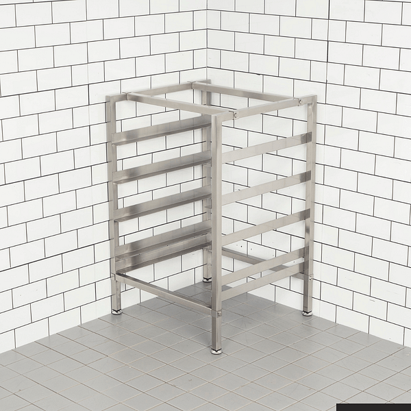 FED 406227 Dishwasher Basket Stand – 4 Tray Stainless | Ideal for Commercial Kitchens - Image 3