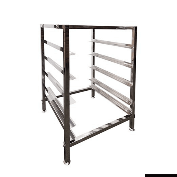 FED 406227 Dishwasher Basket Stand with 4 tray capacity, ideal for commercial kitchens and dishwashing areas
