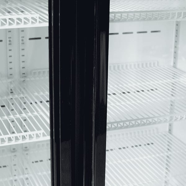 Bromic GM0900LBECO Upright Display Fridge - 885L, 2 Doors, Flat Glass, Black - Image 2
