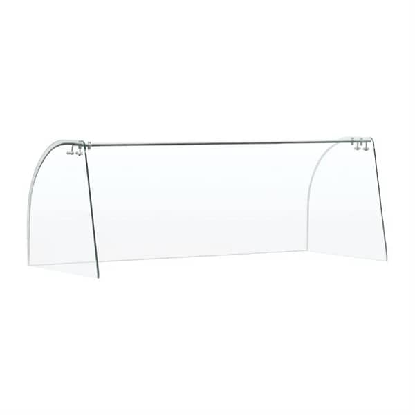 Curved Glass Sneeze Guard Assembly for CT395-A