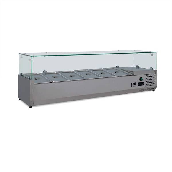AG VRX1400-380 Bench Top Saladette / Pizza Showcase - 1400mm