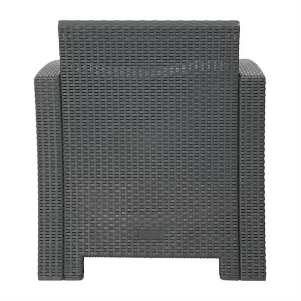Bolero DR309 Armchair & Table Set – Grey, Outdoor Use - Image 4