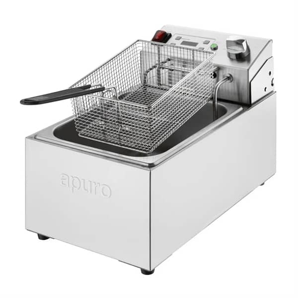 Apuro CU622-A 5L Commercial Electric Fryer with Digital Timer – 2.8kW