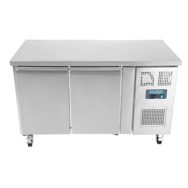 Polar U-Series Double Door Counter Fridge - 282Ltr - Commercial Use