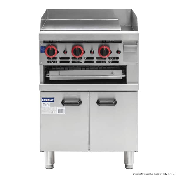 Gasmax GGS-24 Gas Griddle & Toaster with Cabinet – Combo Australia