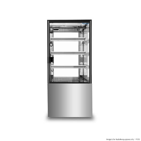 Bonvue SF820V 370L Cake Display Showcase – Curved Glass, LED Lighting, 600mm Wide