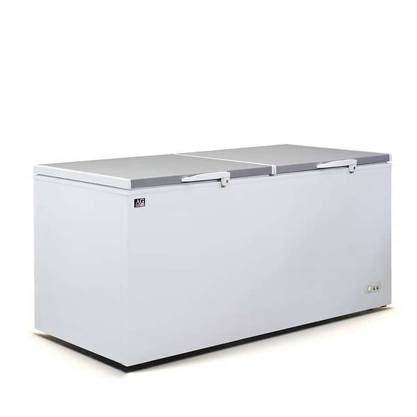 AG BD900S Chest Freezer Stainles White Top 850L