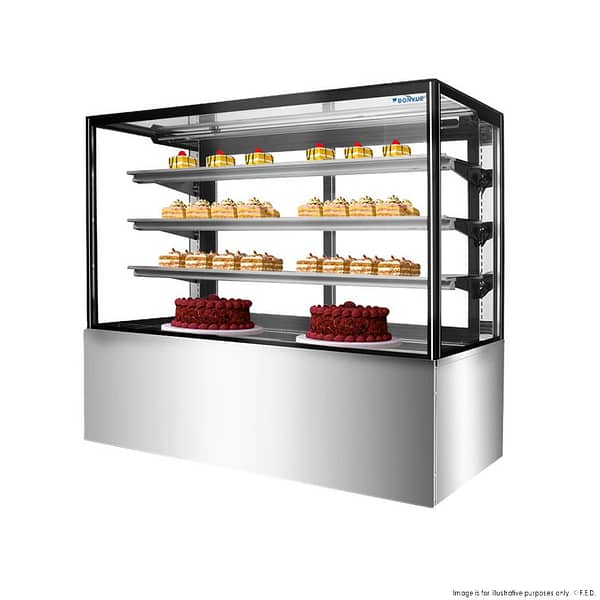 Bonvue SF860V Cake Display – 1120L, 1800mm Wide | LED + ITO Glass - Image 2