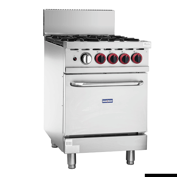 Gasmax GBS4TS 4-Burner Gas Range with Oven | Flame Failure | 182MJ/h | Stainless Steel - Image 5