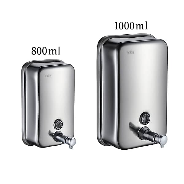 Kitchen Knock Stainless Steel Soap Dispenser – 800ml, Wall Mount
