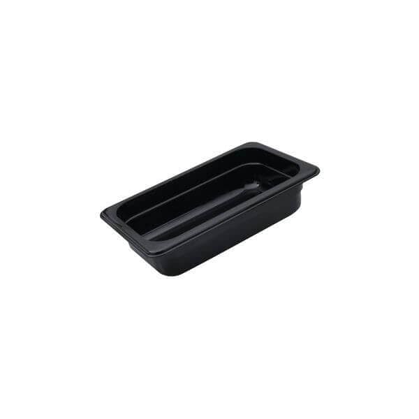 1/3 size black Black Polycarbonate pan