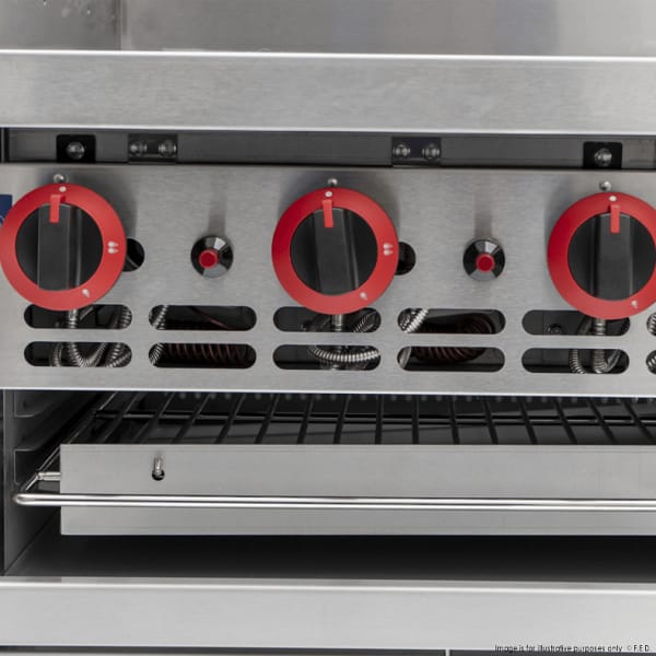 Gasmax GGS-24 Gas Griddle & Toaster with Cabinet | Commercial Combo - Image 4