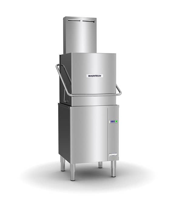 Washtech M2C Passthrough Dishwasher - Heat Condensing Unit, 1080 Plates/Hour