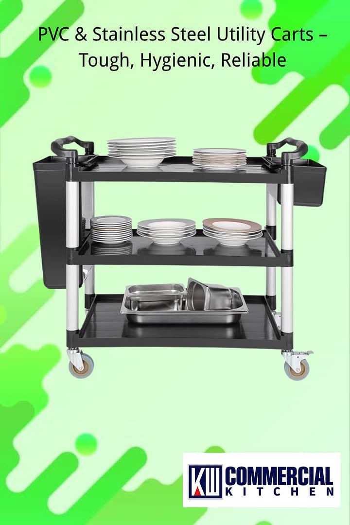 Image of Beyond Wheels: 7 Essential Tips for Selecting Commercial Kitchen Trolleys in Australia | KW Commercial Kitchen FED JD-UC340 Utility Trolley – The Versatile Organizer for Every Setting