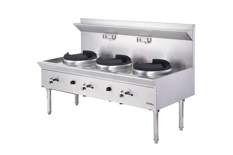 Kenna Tri-Fire Essence Wok Station - 3 Burners, Heavy Duty