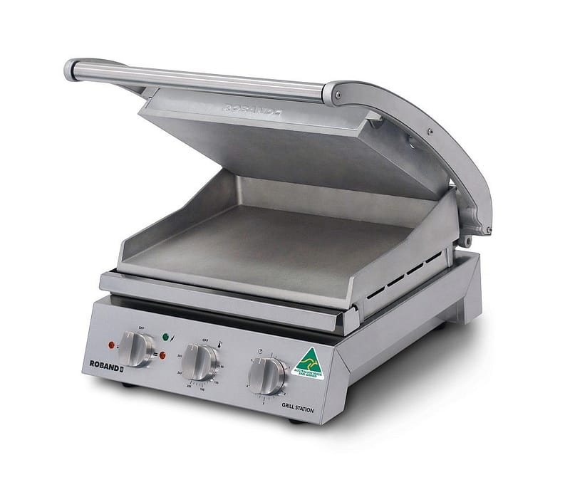 Roband GSA610S Smooth Plate Grill Station – 6 Slice, 10A Plug