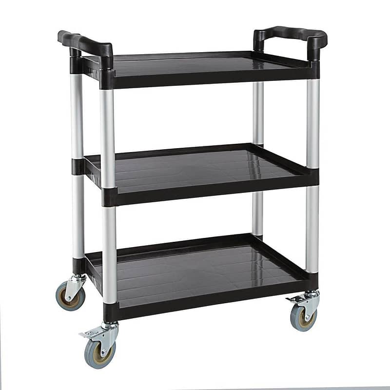 Vogue Mobile Trolley Compact Polypropylene Black - 130kg - Image 4