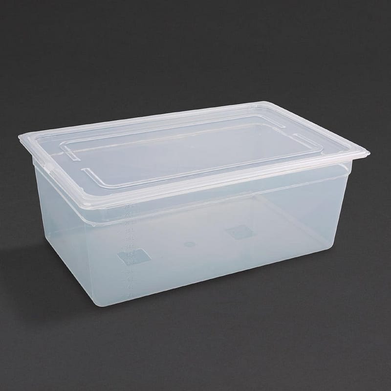 Vogue Polypropylene 1/1 Gastronorm Tray 200mm (GJ513) - Image 2