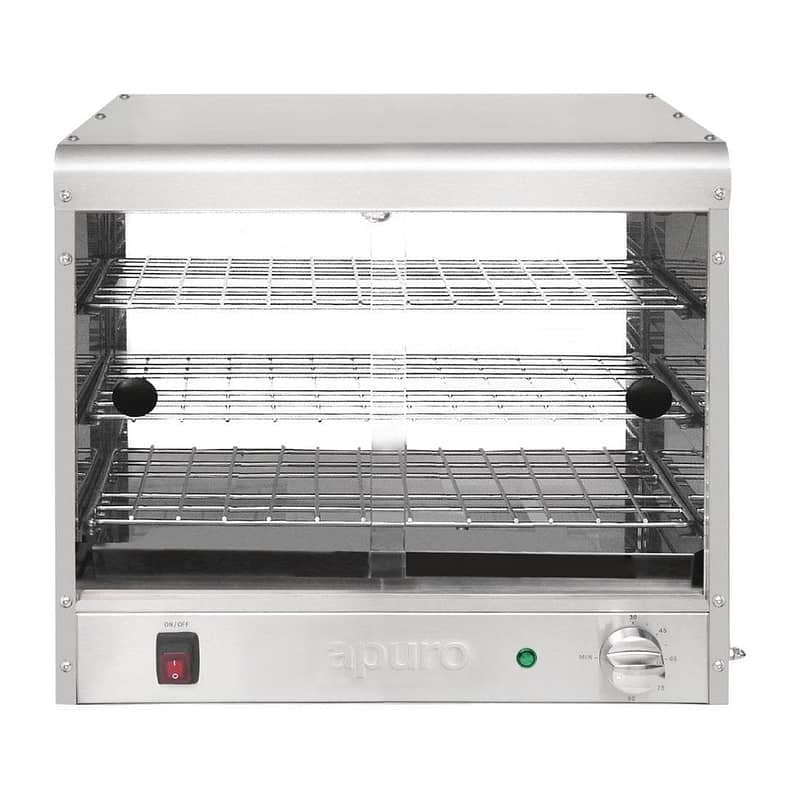 Apuro Pie Warmer – Holds 30 Pies, Commercial Countertop Display (DC858-A) - Image 2
