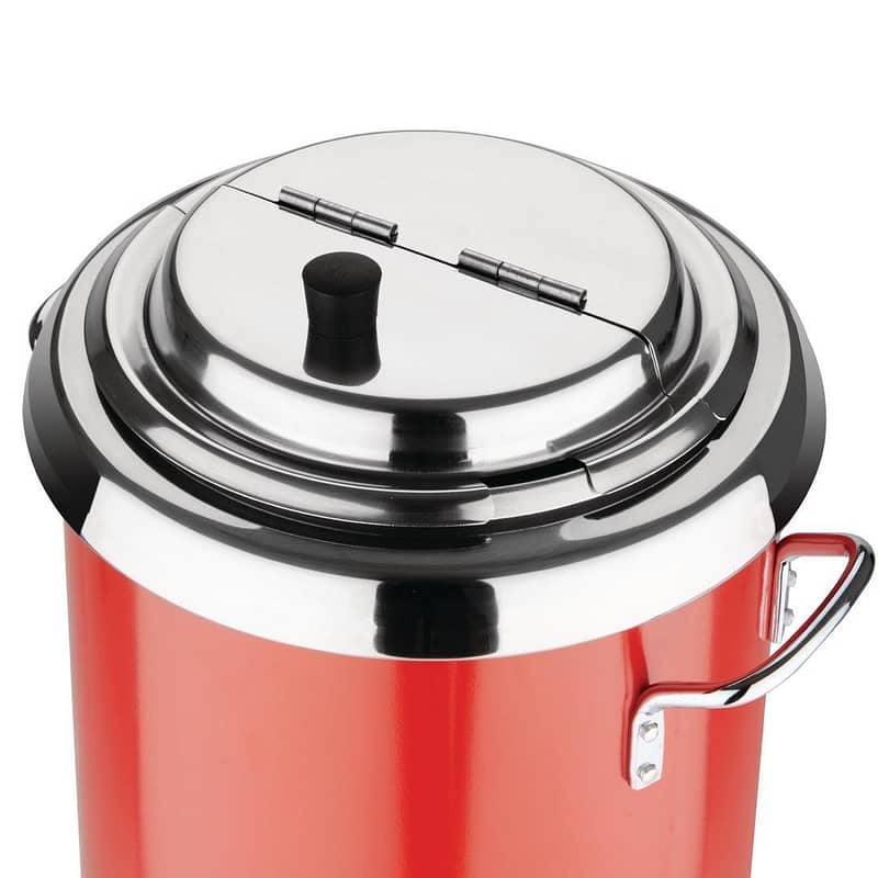 Apuro Soup Kettle Red with handles - Image 2