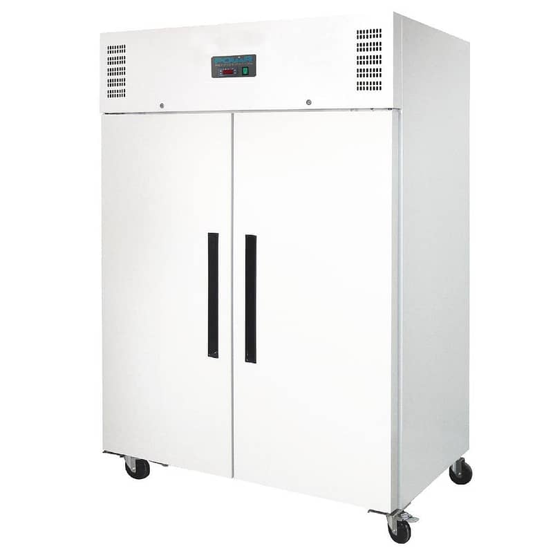 Polar G-Series Solid 2 Door Upright Freezer White Exterior - 1200Ltr - Image 2