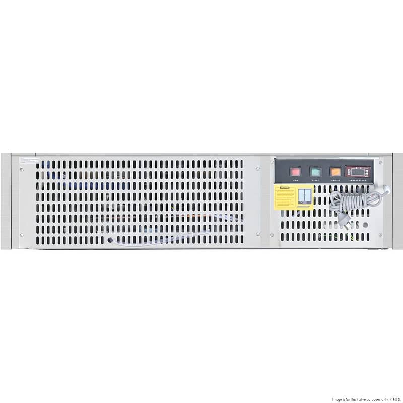 Bonvue SL840V Chilled Food Display | 570L Triple Glass Showcase - Image 5