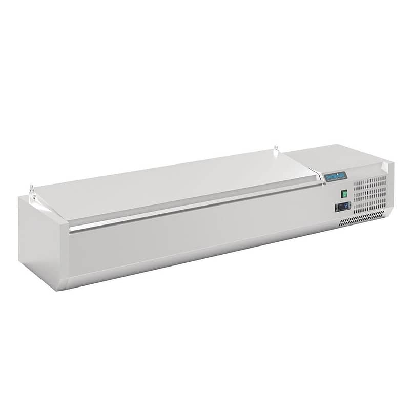 Polar G-Series Countertop Prep Fridge with Lid 6x 1/4GN with Hard Stainless Lid - Image 2