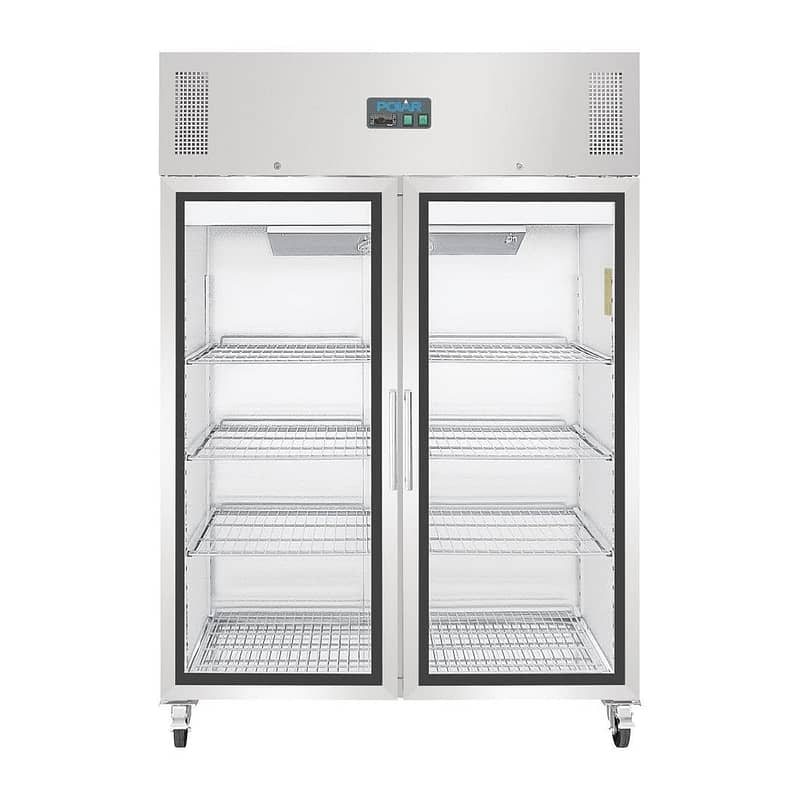 Polar GH219-A G-Series Glass Door Fridge – 1200L, GN Compatible, R290 - Image 2