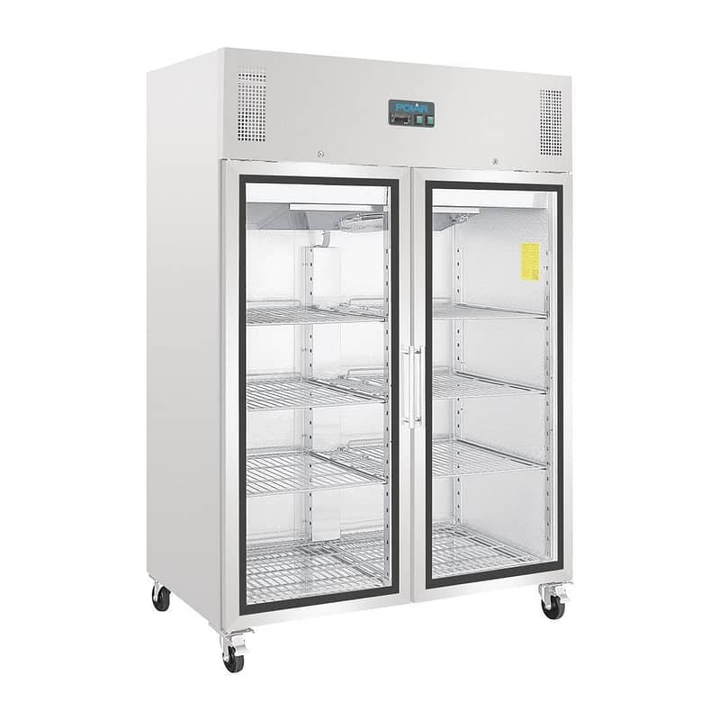 Polar GH219-A G-Series Glass Door Fridge – 1200L, GN Compatible, R290 - Image 3