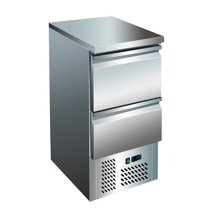 Thermaster 2 Drawers S/S Compact Workbench Fridge - GNS400-2D
